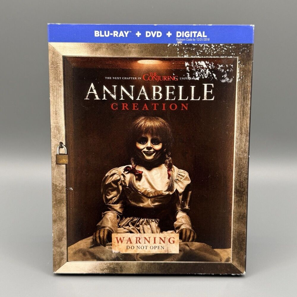 Annabelle Creation Blu Ray DVD 2017 Horror Movie Slipcover Tested